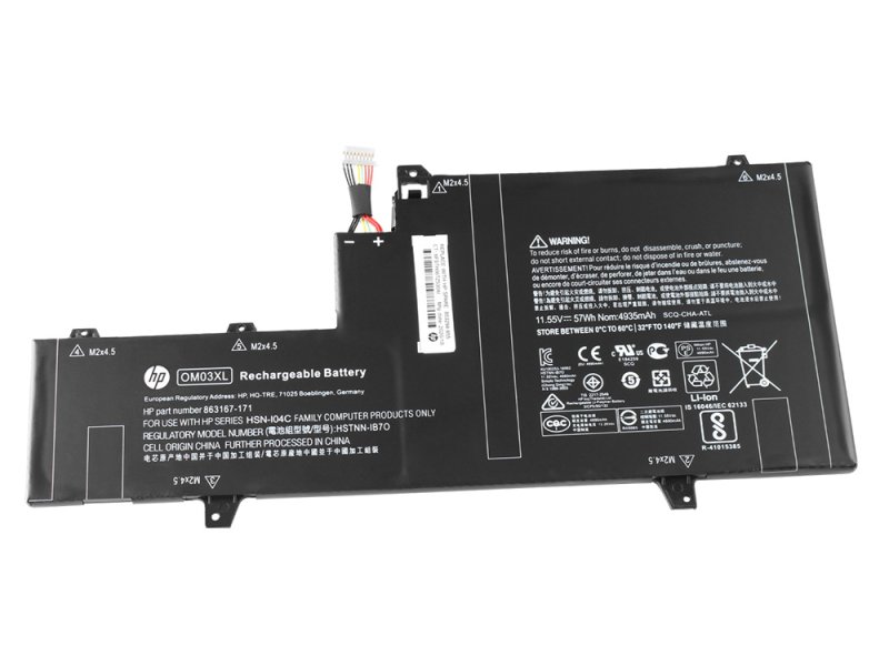 Original HP EliteBook x360 1030 G2 Battery 57Wh 4935mAh