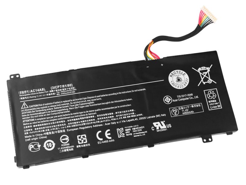 11.4V 52.5Wh Acer Aspire VN7-571G-56NX VN7-571G-789S Battery